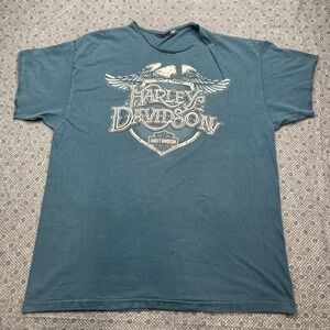 Vintage Harley Davidson Boise Idaho Single Stitch T-Shirt Distressed Cut Mens XL
